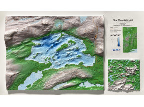 Blue Mountain Lake 3D Raised-Relief Map