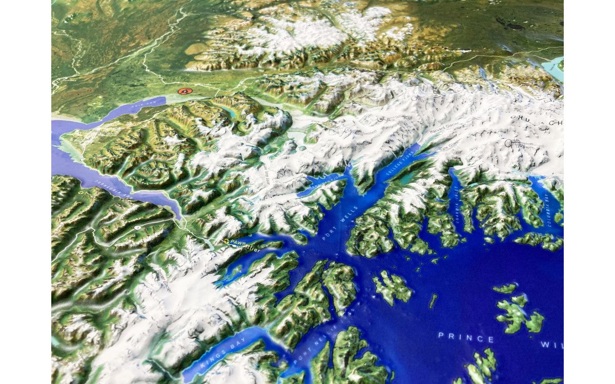 Alaska Heli Ski 3D Mountain Map