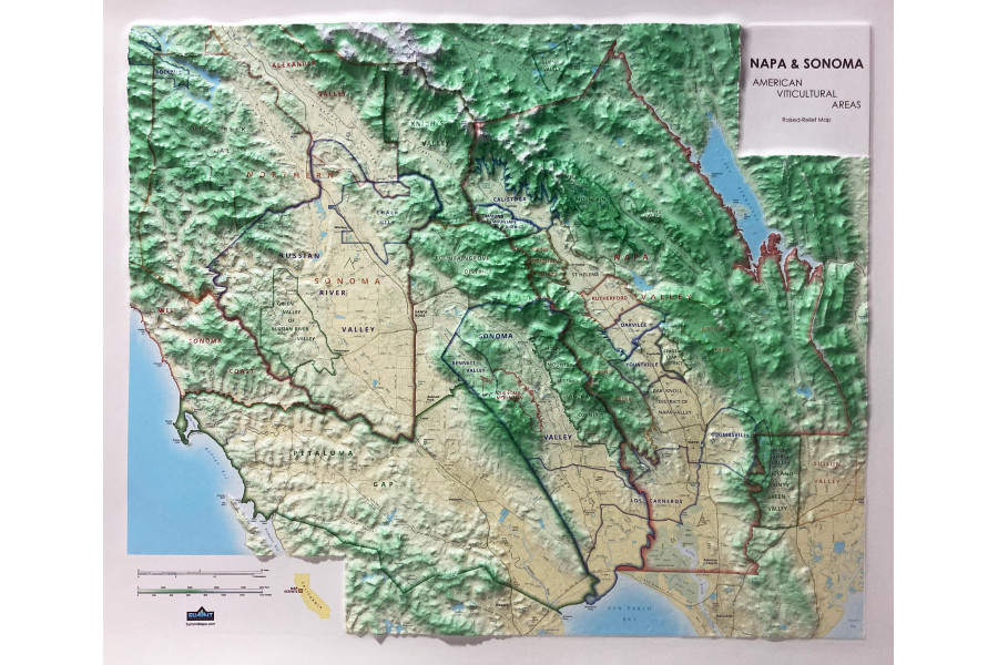 Napa-Sonoma 3D Wine Map
