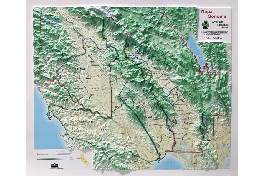Napa-Sonoma 3D Wine Map