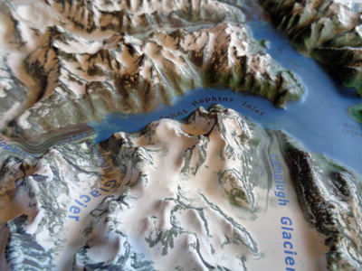 Upper Glacier Bay National Park 3D Map