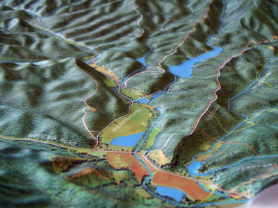 Reynolds Valley NC, 3D Map